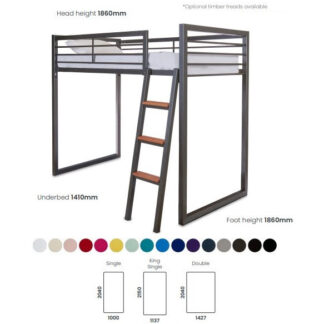 Nash double loft bed for adults