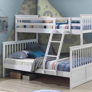 Seattle Single over Double White Bunk Bed