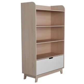 Sydney Single Bunk Bed with Shelves Bookcase & Trundle