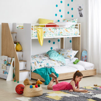Ashton Single Bunk Bed with Trundle