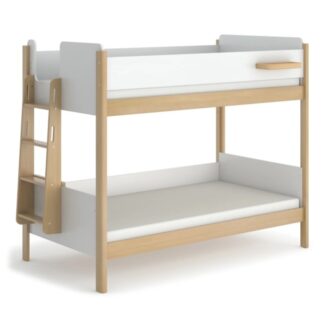 Boori Natty King Single Bunk Bed With Ladder – Barley & Almond