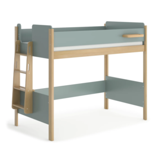 Boori Natty King Single Loft Bed With Ladder – Blueberry & Almond
