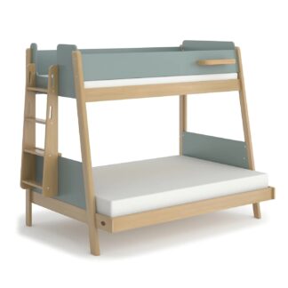 Natty Maxi Bunk Bed W Ladder V22 Blueberry & Almond